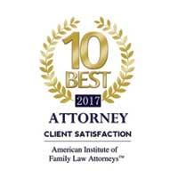 10 Best | Attorney Client Satisfaction | 2017 | American Institute of Family Law Attorneys